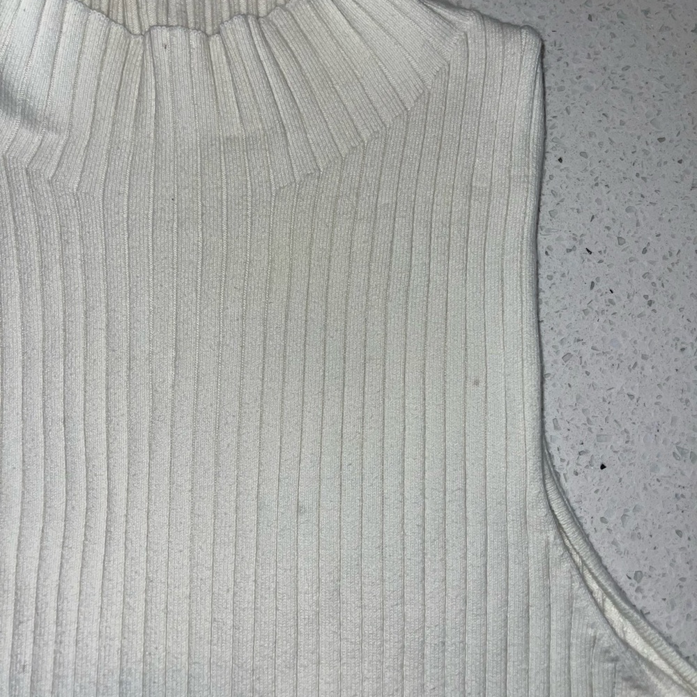 Reformation Cream Ribbed Tank Top - Picture 3 of 4